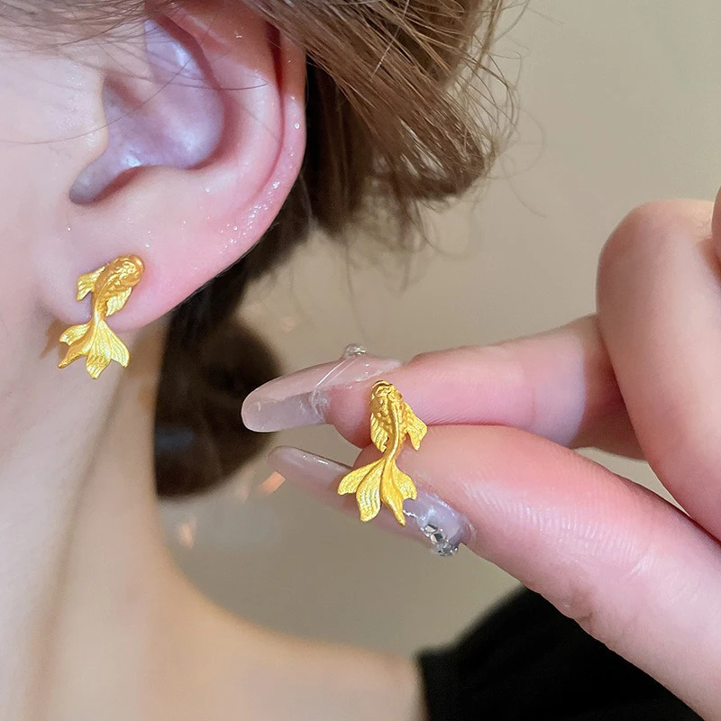 Ladies-Hanfu-Earrings-Goldfish-Fashion-Jewellery-1 Golden Koi 2