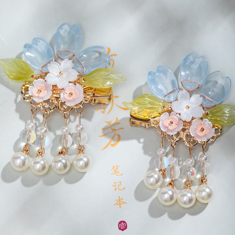 Children-Hanfu-Headdress-Sweet-and-Cute-Tassel-Hair-Clips-1 Luminous Blossom 2