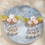 Children Hanfu Headdress Sweet and Cute Tassel Hair Clips