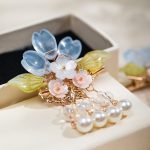 Children Hanfu Headdress Sweet and Cute Tassel Hair Clips