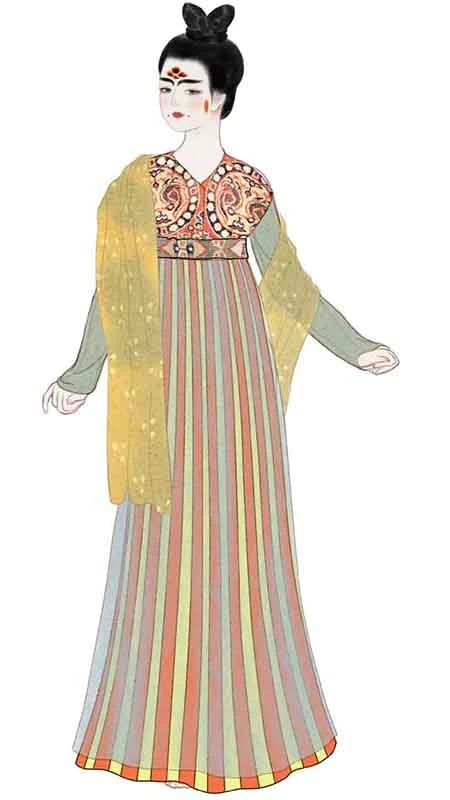 Draped in Dynasty: Tang Female Attire