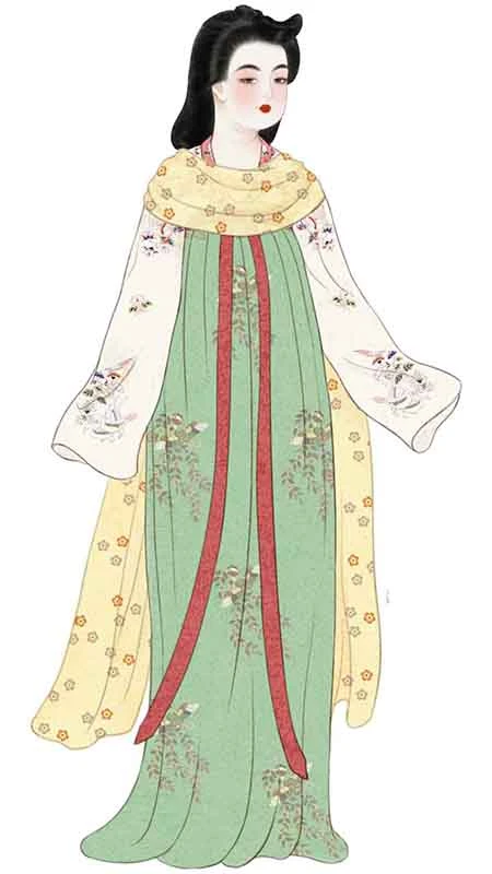 Draped in Dynasty: Tang Female Attire