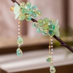 Ladies Hanfu Hair Clips Green Grape Buyao Accessories