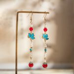Long Hanfu Ladies Earrings Dunhuang Style Unique Accessories