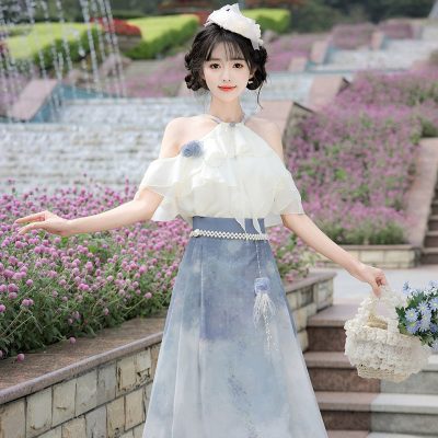 New Fashion Ladies Hanfu Summer Ming Dynasty Han Element Set