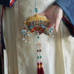 Traditional Chinese Pendant Long Tassel Women Hanfu Accessory Phoenix Crown