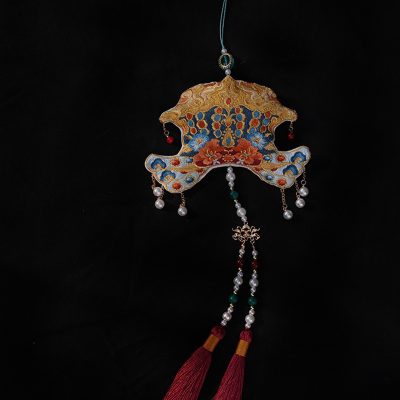 Traditional Chinese Pendant Long Tassel Women Hanfu Accessory Phoenix Crown