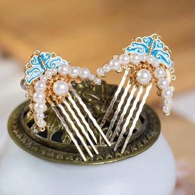 Ming Dynasty Hanfu Hairpin Ladies Pearl Hair Comb