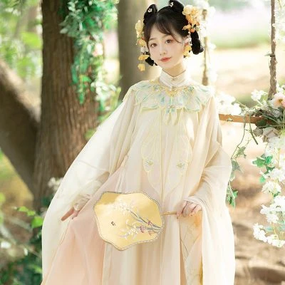 Ming Dynasty Thin Women Summer Traditional Hanfu Yunjian Retro Costume