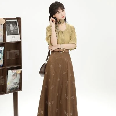 Fashion Hanfu Women Daily Commuter Dress Tang Dynasty Style