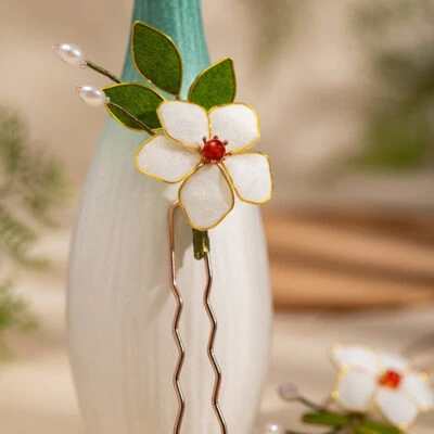 Hanfu Hair Accessories Handmade Velvet Retro Elegant Hairpin