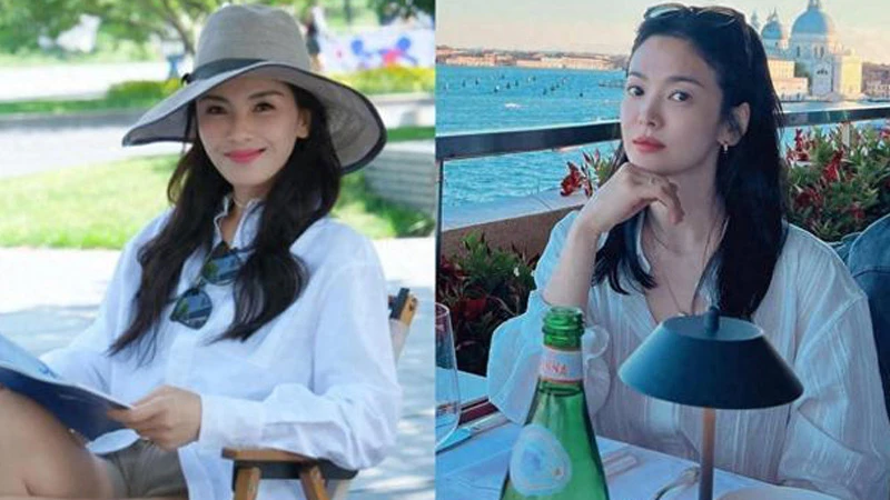 Song Hye-kyo and Liu Tao: Summer Fashion in White