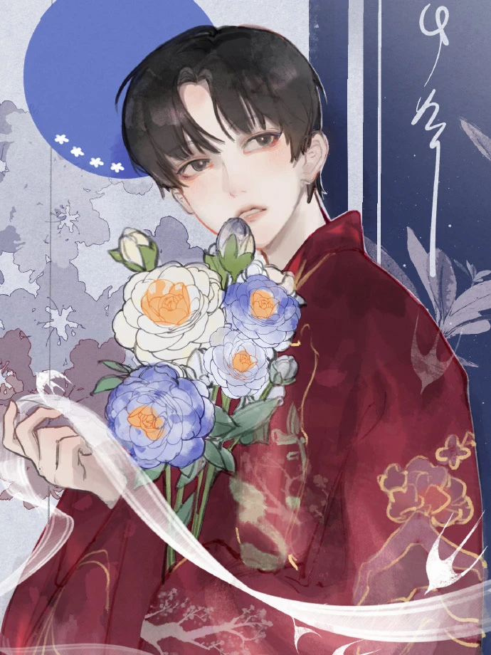 Hanfu Boy Painting, Ukiyo-e Style 21
