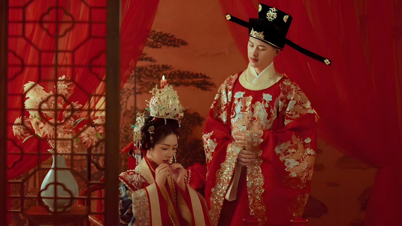 Hanfu Wedding Secrets: Red Attire Across Ages