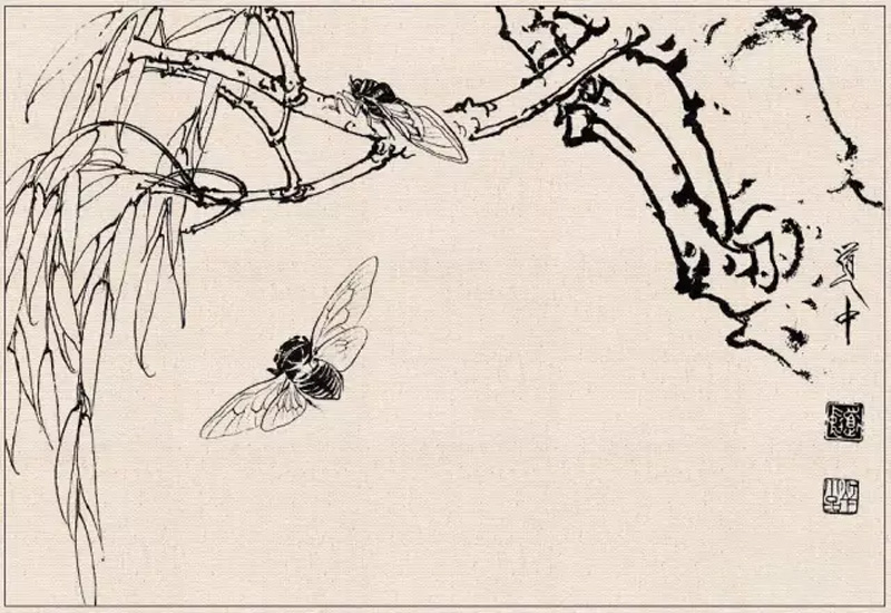 How to Conduct Line Drawing Sketching of Fine Brush Flower-and-Bird Paintings