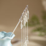 Hanfu Silver Hairpin Classical Ladies Tassel Hair Accessories