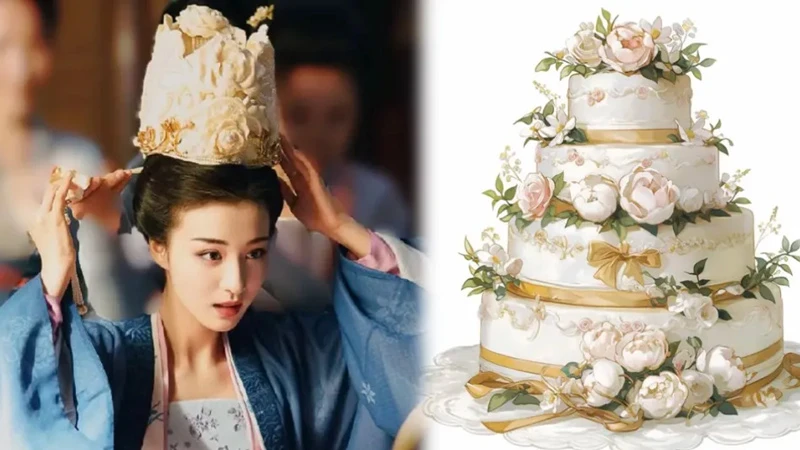 Wang Churan Wears a Cake on Her Head in Serenade of Peaceful Joy