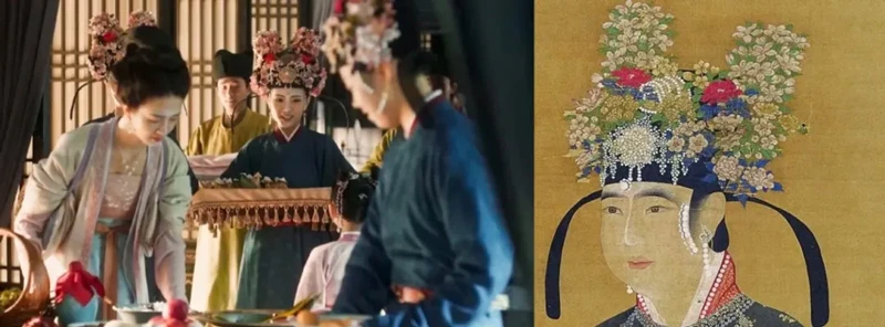 Wang Churan Wears a Cake on Her Head in Serenade of Peaceful Joy