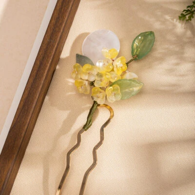 Women Hanfu Hairpin Mid-Autumn Cinnamon Flower Hair Decoration
