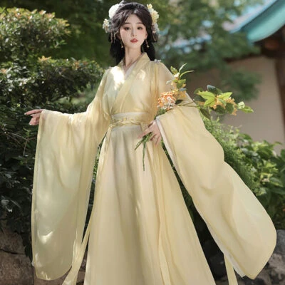 Women Qiyao Ruqun Solid-Color Classical Hanfu Costume Set
