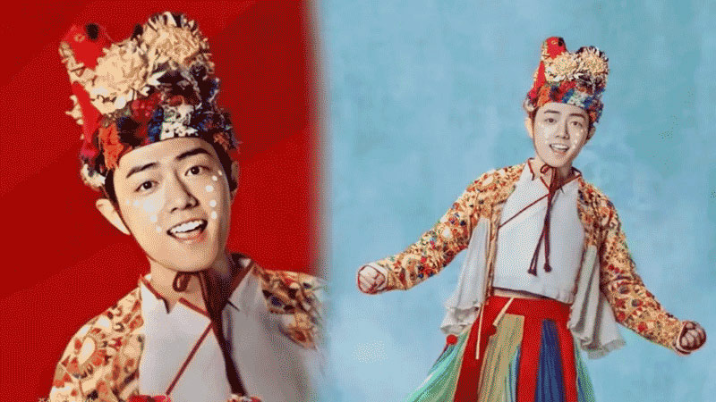 Xiao Zhan's Floral Headpiece in Monster Hunt 2