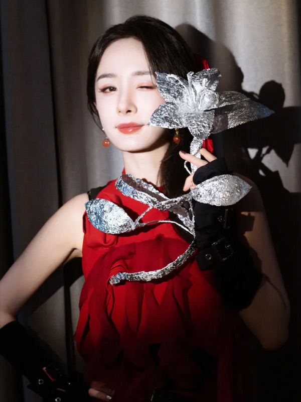 Yang Mi's Crimson Look: Rivals Her Legendary Chinese Paladin 3 Role?
