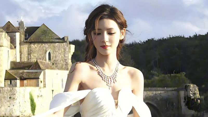 Zhang Yuxi's Castle Photoshoot Evokes Disney Princess Fantasy