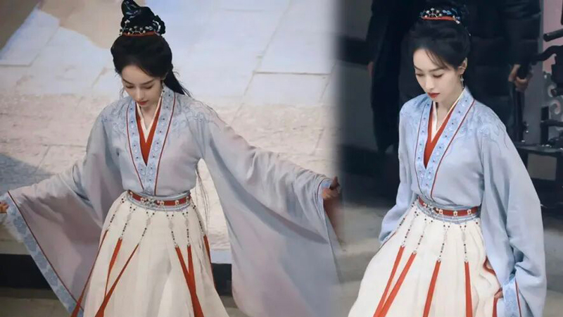 Song Qian's Ethereal Dress Shines with Ancient Oxalis Knots