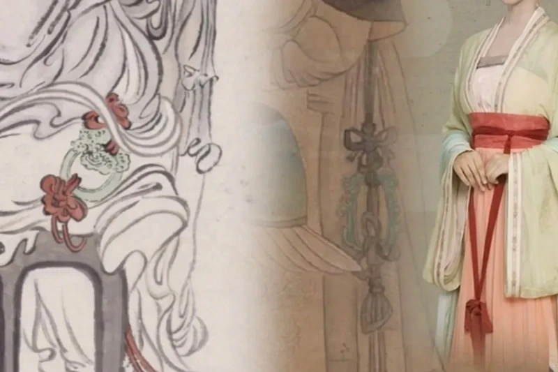 Song Qian's Ethereal Dress Shines with Ancient Oxalis Knots