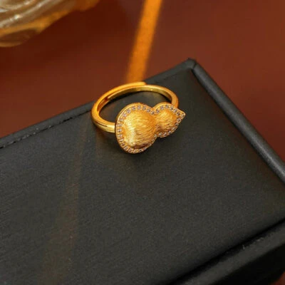 Women Ring Vintage Cheongsam Pairing Niche Gourd Hand Jewelry For Hanfu