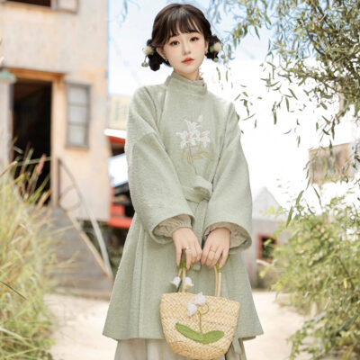 Women Winter Fashion Hanfu Chinese Dress Daily Wear