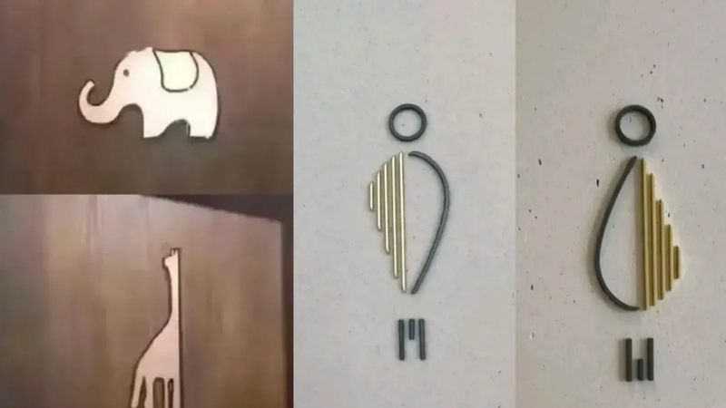 Xi'an's Restroom Signs: Blending Tang Dynasty Culture with Daily Life