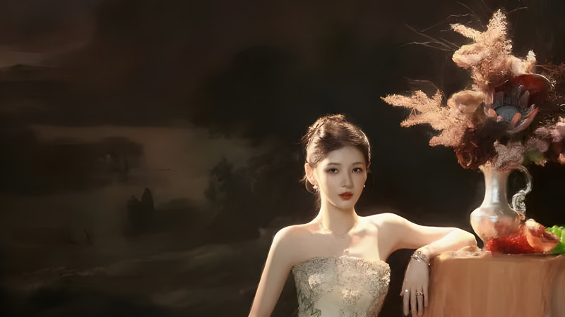 Can a Dress Capture an Entire Medieval Garden?