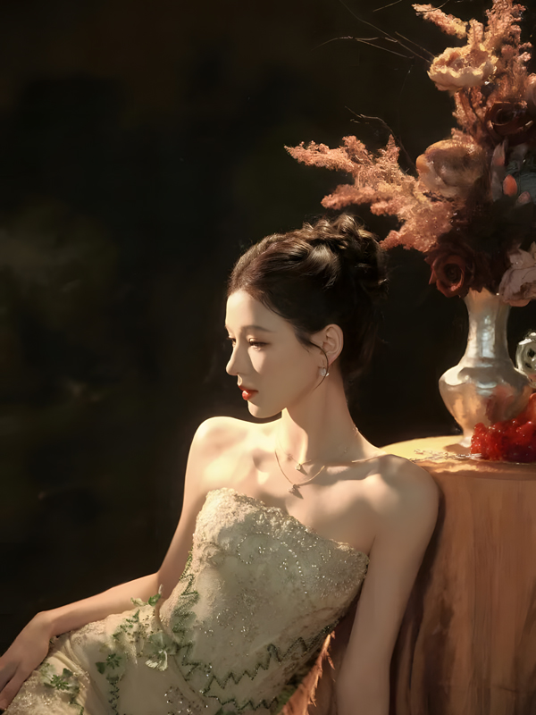 Can a Dress Capture an Entire Medieval Garden?