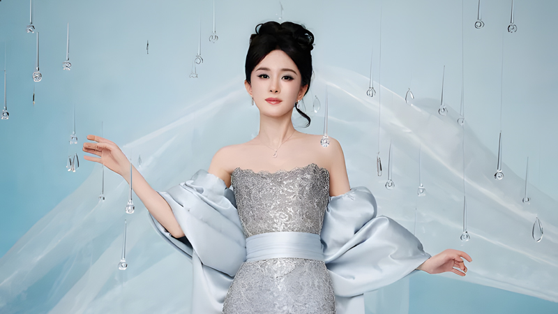 Yang Mi's Silver-Blue Gown Speaks Volumes