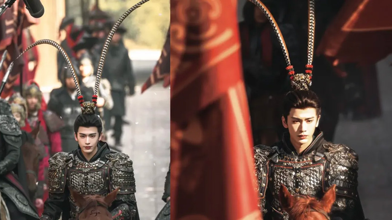 Zhang Linghe’s Feathered Helmet in Chasing the Jade