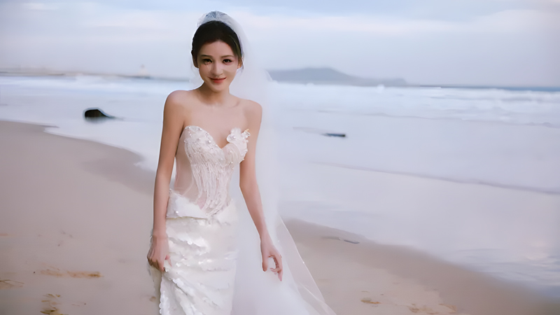 Zhang Yuxi’s Ocean-Inspired Gown Redefines Bridal Fashion