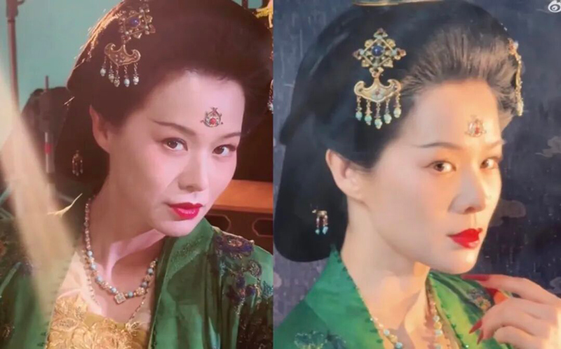 Hu Xing'er's Tang Dynasty Look in Shang Gongzhu
