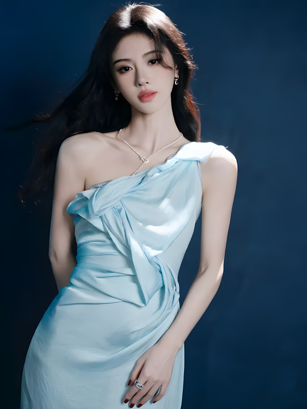 Ju Jingyi’s Ice-Blue Gown on the Red Carpet
