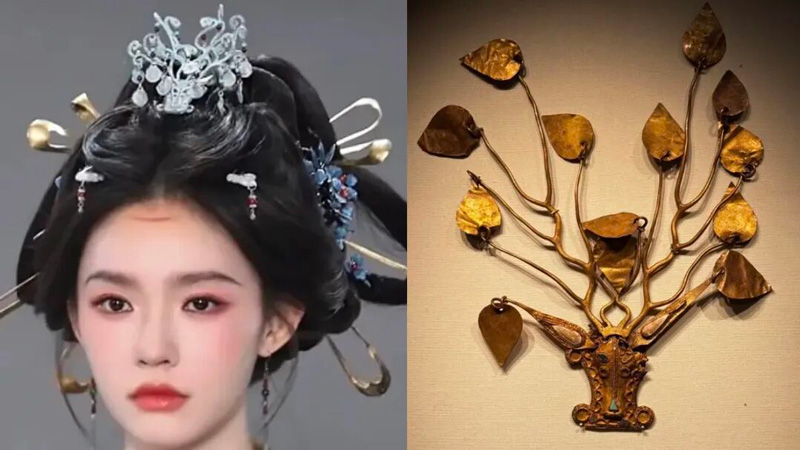 Lin Yun's Wei-Jin-Inspired Look in The Road to Glory