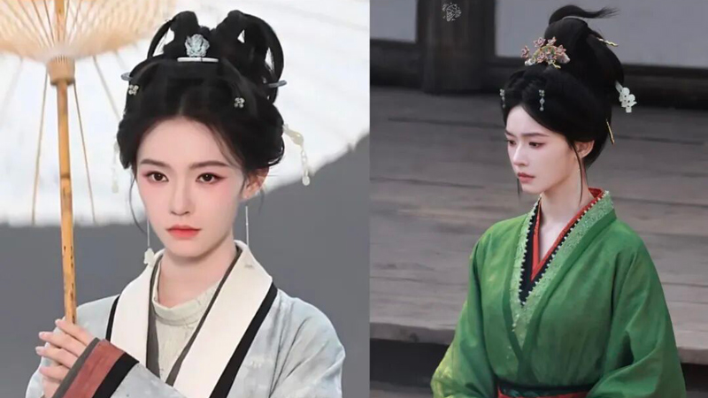 Lin Yun's Wei-Jin-Inspired Look in The Road to Glory