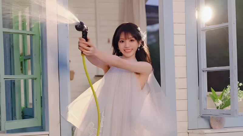 Tian Xiwei’s Sweet Haze Gown