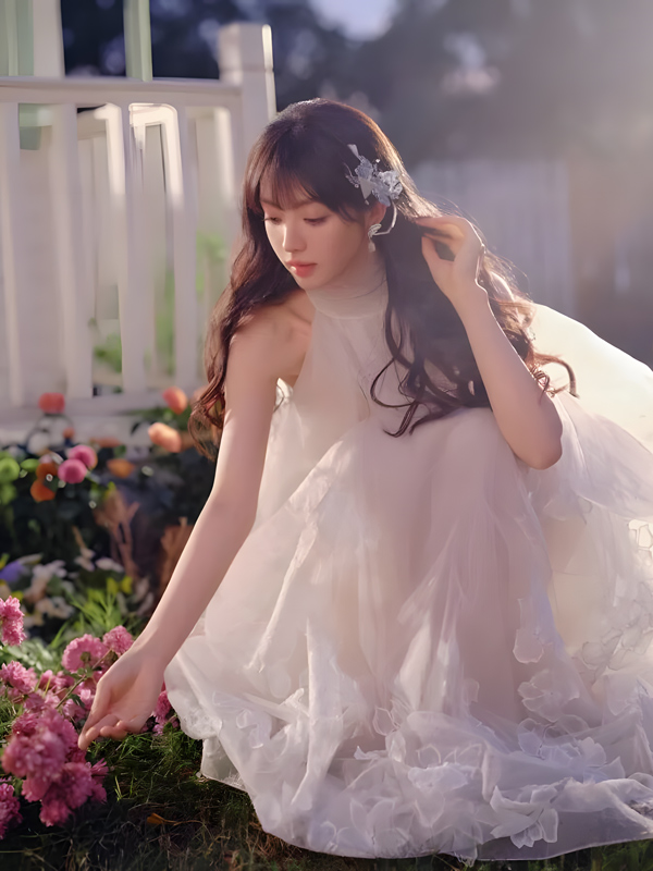 Tian Xiwei’s Sweet Haze Gown