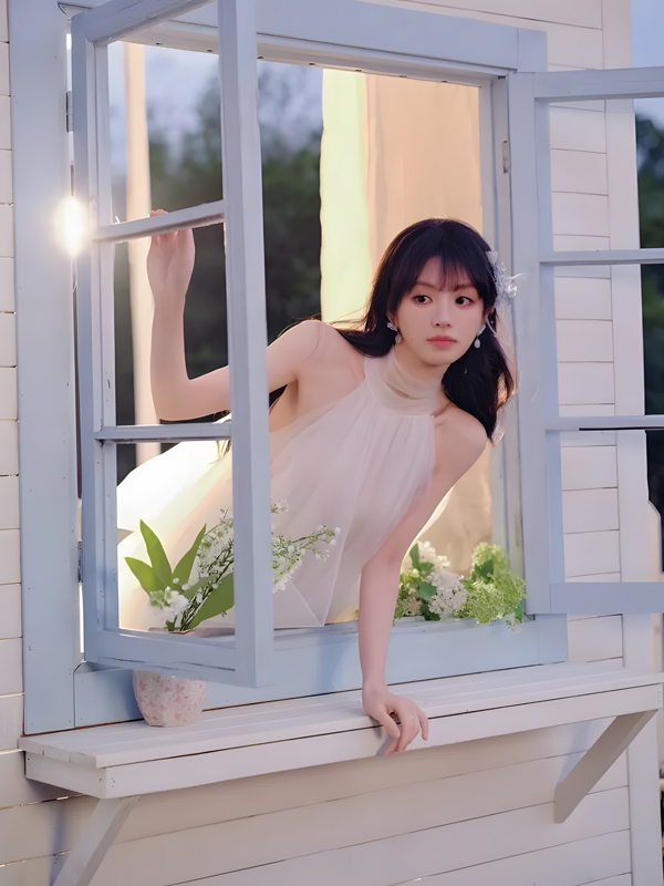 Tian Xiwei’s Sweet Haze Gown