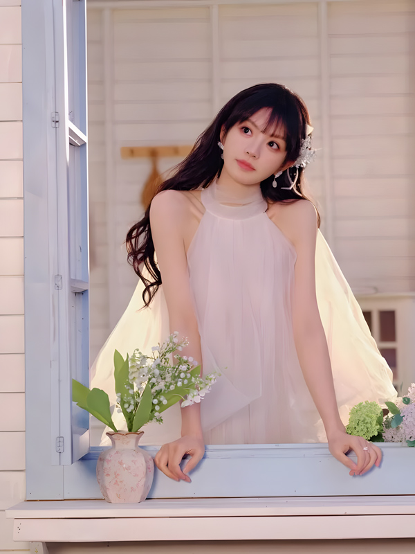 Tian Xiwei’s Sweet Haze Gown