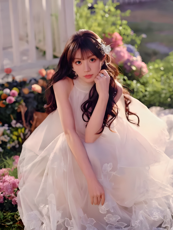Tian Xiwei’s Sweet Haze Gown