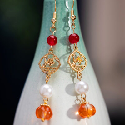 Traditional-Style Accessories Women's Fringe Earrings for Hanfu Outfits