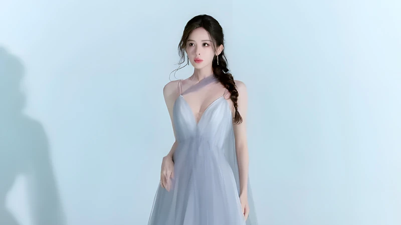 What Makes Na Zha's Misty Blue Gown So Ethereal?