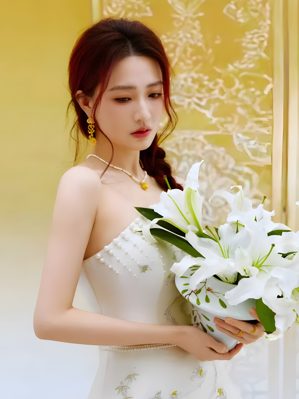 Xu Lu’s Embroidered Gown Blends Heritage and Modernity