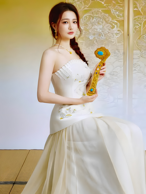 Xu Lu’s Embroidered Gown Blends Heritage and Modernity